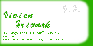 vivien hrivnak business card